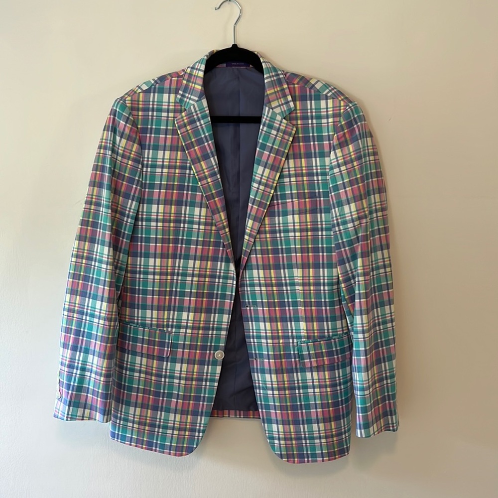 Men’s Plaid Blazer